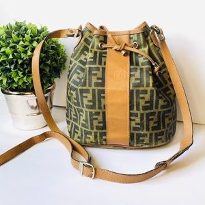 Classic Authentic Vintage FENDI Zucca Bucket Bag